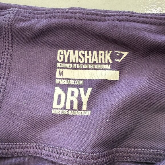 Gymshark Dry Full Length Leggings Purple Athletic Pants Cutout Mesh Size M - Picture 4 of 9